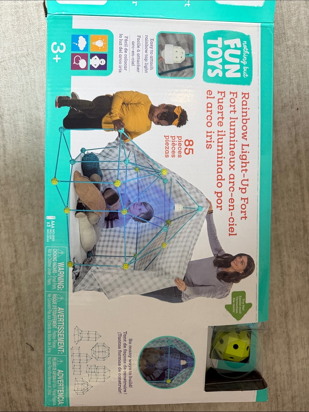 Rainbow Light-Up Fort Playset - Blue